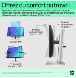 HP E-Series Écran FHD E22 G5 Écran FHD E22 G5 HP  (6N4E8AA)