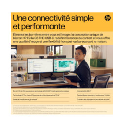 HP Écran USB-C FHD E24u G5 Écran USB-C FHD HP E24u G5  (6N4D0AA)