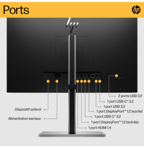 HP Écran USB-C FHD E24u G5 Écran USB-C FHD HP E24u G5  (6N4D0AA)