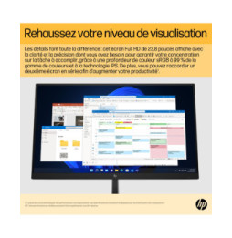 HP Écran USB-C FHD E24u G5 Écran USB-C FHD HP E24u G5  (6N4D0AA)