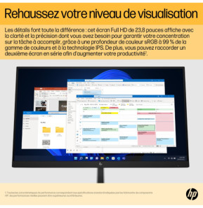 HP Écran USB-C FHD E24u G5 Écran USB-C FHD HP E24u G5  (6N4D0AA)