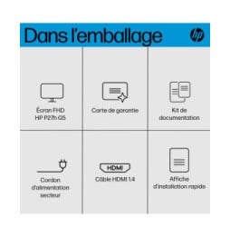 HP Écran Full HD P27h G5 Écran Full HD HP P27h G5 (64W41AA)