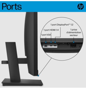 HP Écran Full HD P27h G5 Écran Full HD HP P27h G5 (64W41AA)