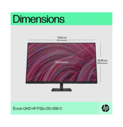 HP Écran USB-C QHD P32u G5 Écran USB-C QHD HP P32u G5  (64W51AA)
