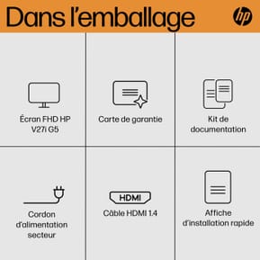 HP Écran FHD V27i G5 Écran FHD HP V27i G5 (65P64AA) — image 7