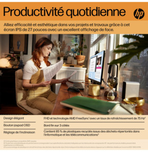 HP Écran FHD V27i G5 Écran FHD HP V27i G5  (65P64AA)