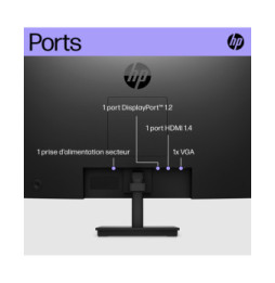 HP Écran FHD V24i G5 Écran FHD HP V24i G5  (65P58AA)