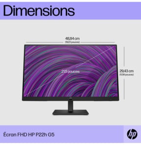 HP Écran FHD P22h G5 Écran FHD HP P22h G5  (64W30AA)