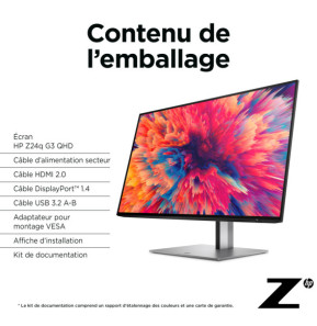 HP Écran Z24q G3 QHD Écran HP Z24q G3 QHD  (4Q8N4AA)