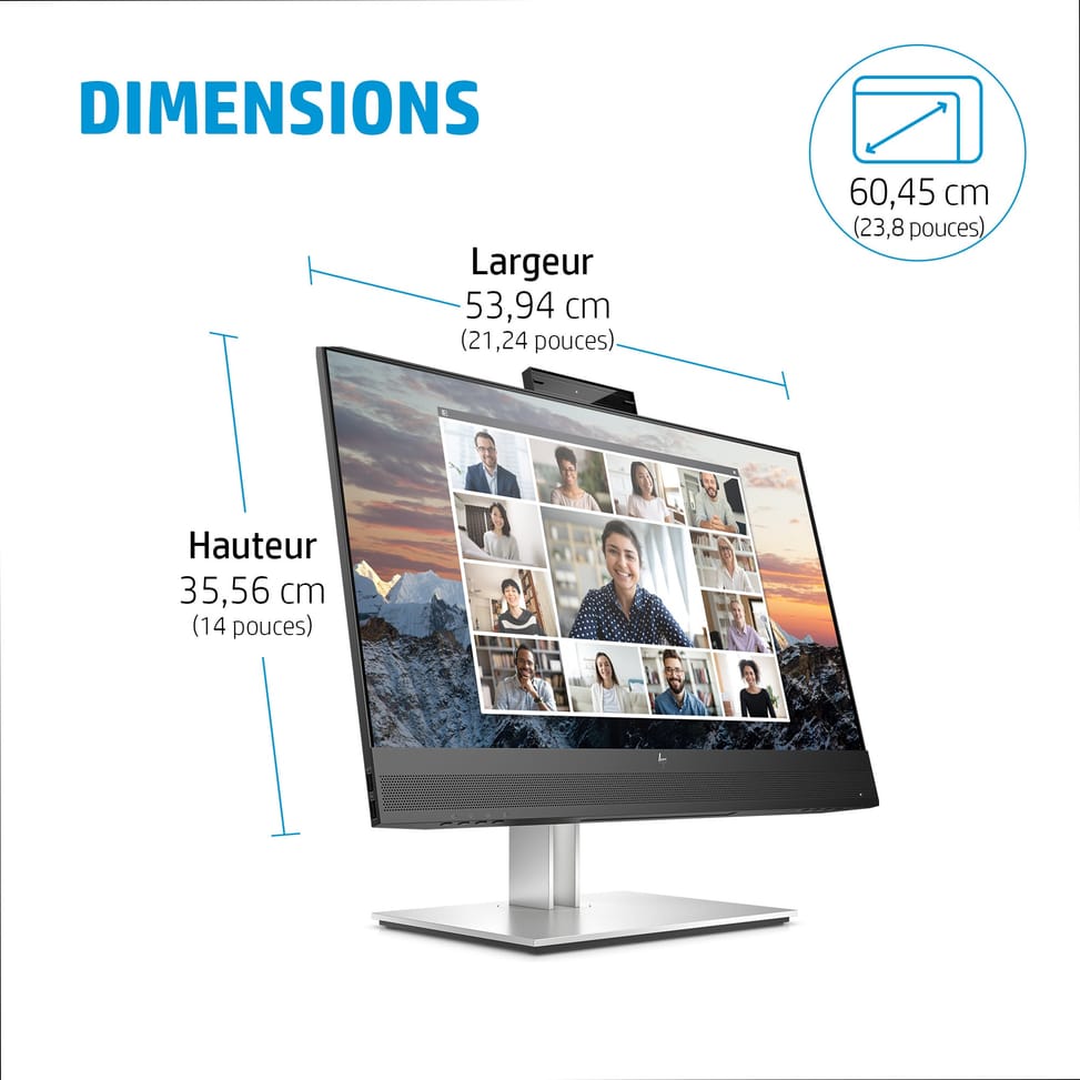 HP Écran de conférence USB-C FHD E24m G4 Écran de conférence USB-C FHD HP E24m G4  (40Z32AA) — image 8