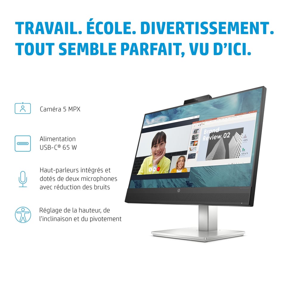 HP Écran de conférence USB-C FHD E24m G4 Écran de conférence USB-C FHD HP E24m G4  (40Z32AA) — image 9