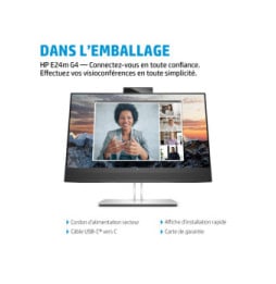 HP Écran de conférence USB-C FHD E24m G4 Écran de conférence USB-C FHD HP E24m G4  (40Z32AA)