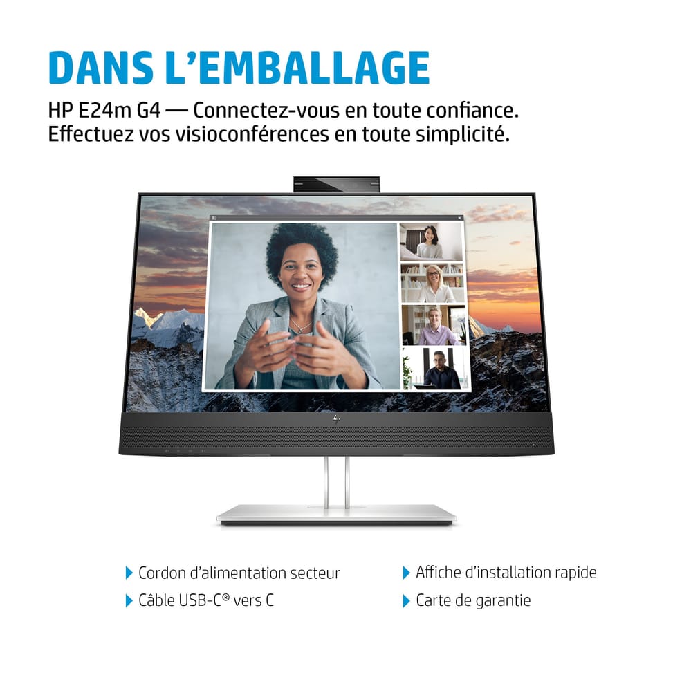 HP Écran de conférence USB-C FHD E24m G4 Écran de conférence USB-C FHD HP E24m G4  (40Z32AA) — image 10