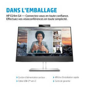 HP Écran de conférence USB-C FHD E24m G4 Écran de conférence USB-C FHD HP E24m G4  (40Z32AA)