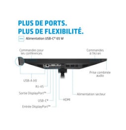 HP Écran de conférence USB-C FHD E24m G4 Écran de conférence USB-C FHD HP E24m G4  (40Z32AA)