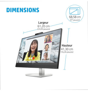 HP E-Series Écran de conférence QHD E27m G4 USB-C Écran de conférence QHD HP E27m G4 USB-C  (40Z29AA)