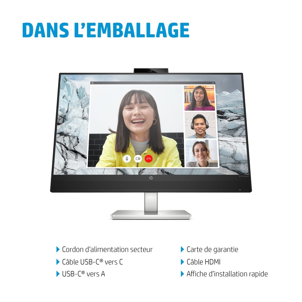 HP E-Series Écran de conférence QHD E27m G4 USB-C Écran de conférence QHD HP E27m G4 USB-C  (40Z29AA) — image 13