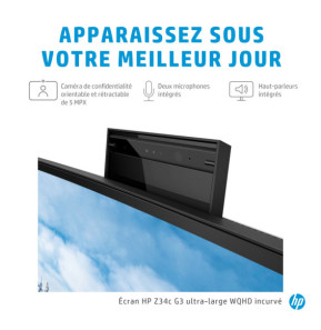 HP Z34c G3 écran plat de PC 86,4 cm (34") 3440 x 1440 pixels UltraWide Quad HD LED Noir, Argent (30A19AA)
