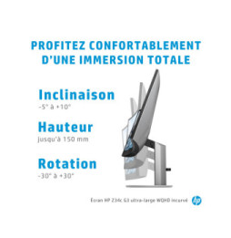 HP Z34c G3 écran plat de PC 86,4 cm (34") 3440 x 1440 pixels UltraWide Quad HD LED Noir, Argent (30A19AA)