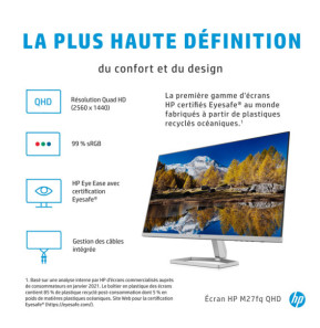 HP Écran QHD M27fq Écran QHD HP M27fq  (2H4B5AA)