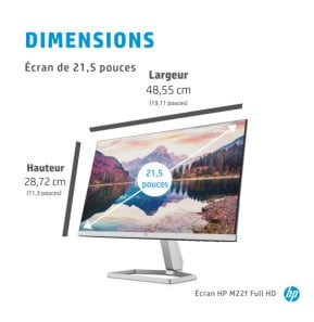 HP Écran Full HD M22f Écran Full HD HP M22f  (2D9J9AA)