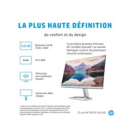 HP Écran Full HD M22f Écran Full HD HP M22f  (2D9J9AA)