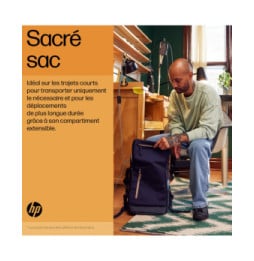 HP Sac à dos pour ordinateur portable Travel 25 litres 15,6 pouces (bleu) (6B8U5AA)