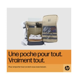 HP Sac à dos pour ordinateur portable Travel 25 litres 15,6 pouces (bleu) (6B8U5AA)
