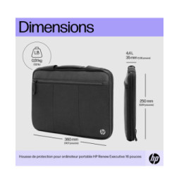 HP Housse de protection pour ordinateur portable Renew Executive 14 pouces (6B8Y3AA)