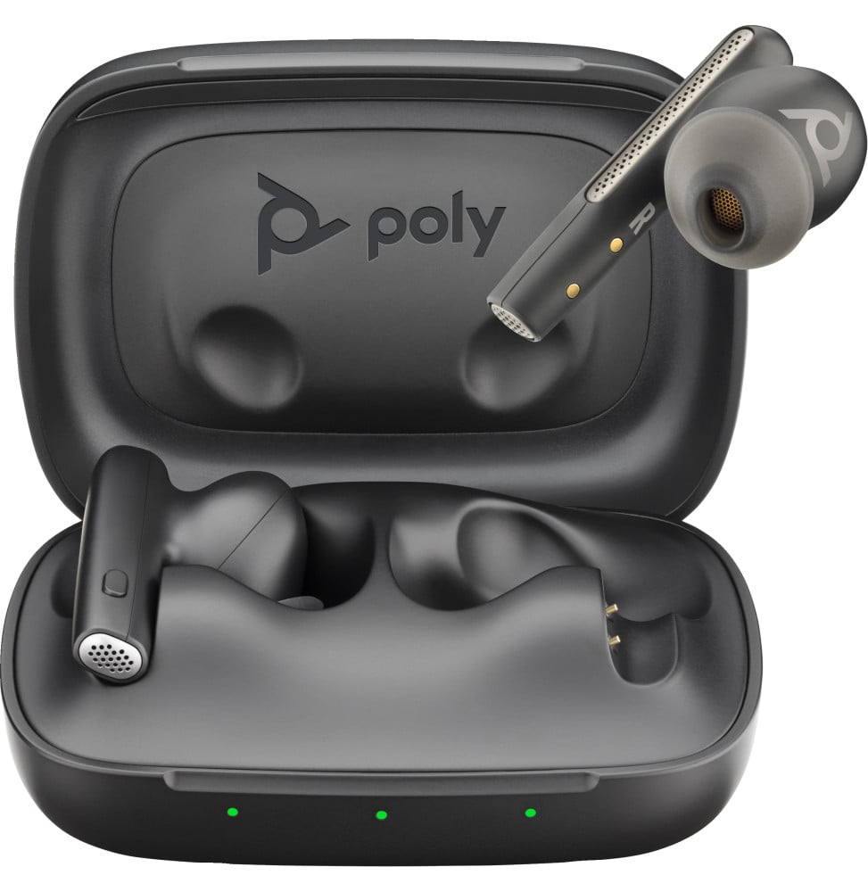 POLY Écouteurs Voyager Free 60 noirs de carbone + étui de charge de base (7Y8M2AA)