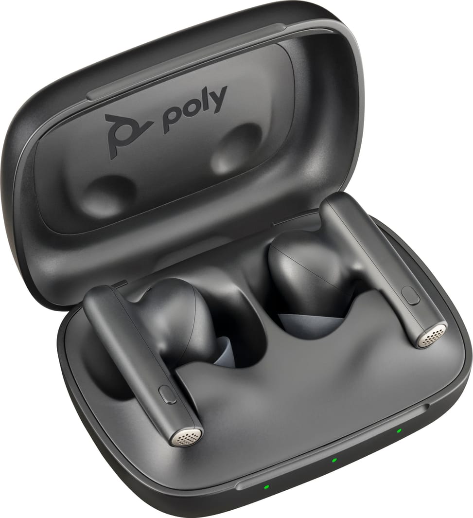 POLY Écouteurs Voyager Free 60 noirs de carbone + étui de charge de base (7Y8M2AA) — image 4