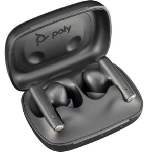 POLY Écouteurs Voyager Free 60 noirs de carbone + étui de charge de base (7Y8M2AA)
