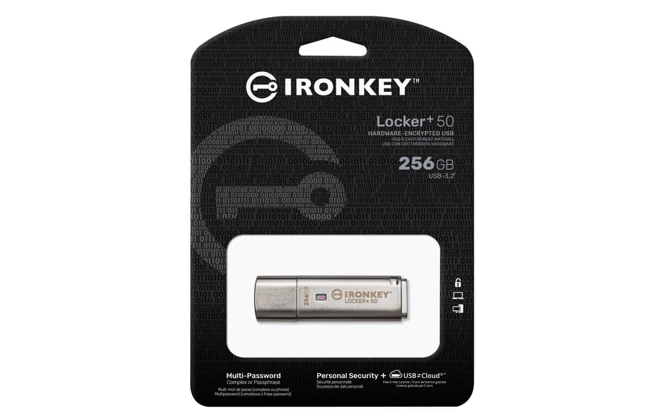 Kingston Technology IronKey 256 Go Locker Plus 50 AES Encryption 256 Go IronKey Locker Plus 50 AES Encryption  (IKLP50/256GB) — image 6