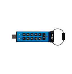 Kingston Technology IronKey Keypad 200C USB-C de 8 Go, FIPS 140-3 niveau 3 (en attente) AES-256 (IKKP200C/8GB)