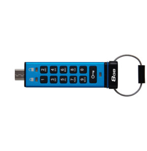 Kingston Technology IronKey Keypad 200C USB-C de 8 Go, FIPS 140-3 niveau 3 (en attente) AES-256 (IKKP200C/8GB)