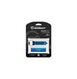 Kingston Technology IronKey Keypad 200C USB-C de 8 Go, FIPS 140-3 niveau 3 (en attente) AES-256 (IKKP200C/8GB)