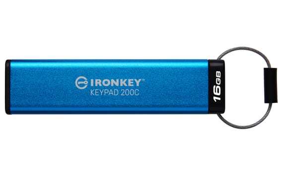 Kingston Technology IronKey Keypad 200C USB-C de 16 Go, FIPS 140-3 niveau 3 (en attente) AES-256 (IKKP200C/16GB)