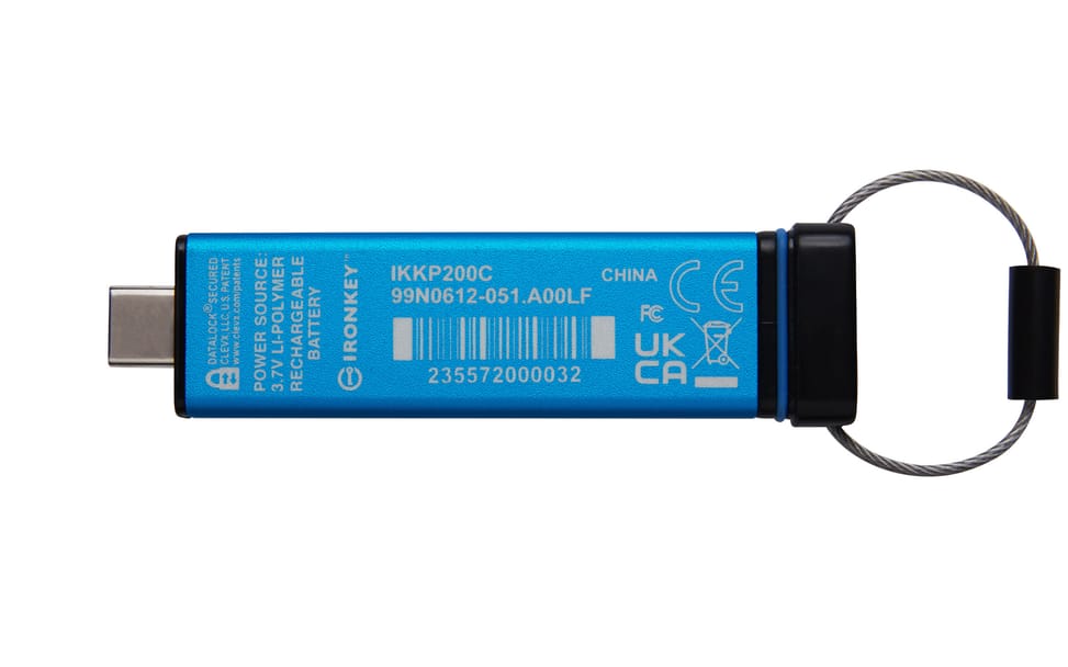 Kingston Technology IronKey Keypad 200C USB-C de 16 Go, FIPS 140-3 niveau 3 (en attente) AES-256 (IKKP200C/16GB) — image 2