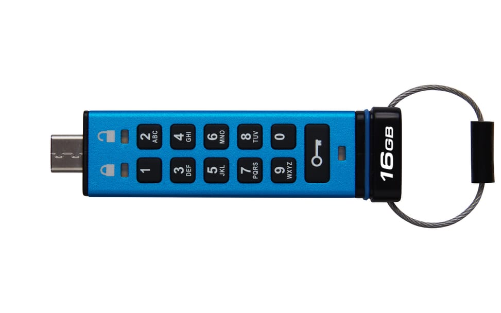 Kingston Technology IronKey Keypad 200C USB-C de 16 Go, FIPS 140-3 niveau 3 (en attente) AES-256 (IKKP200C/16GB) — image 3
