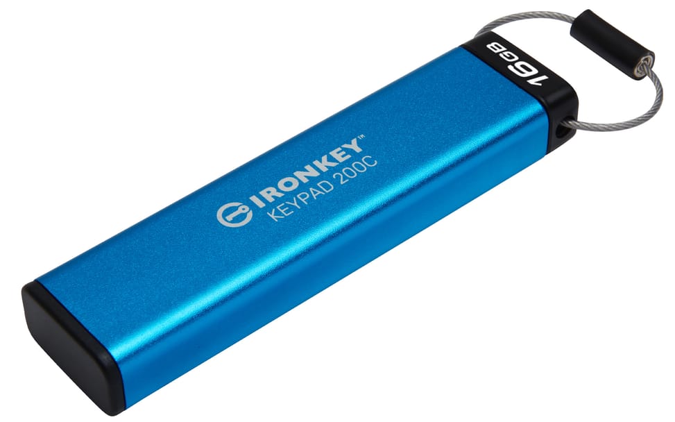 Kingston Technology IronKey Keypad 200C USB-C de 16 Go, FIPS 140-3 niveau 3 (en attente) AES-256 (IKKP200C/16GB) — image 4