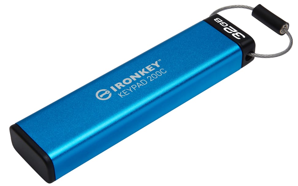 Kingston Technology IronKey Keypad 200C USB-C de 32 Go, FIPS 140-3 niveau 3 (en attente) AES-256 (IKKP200C/32GB) — image 4