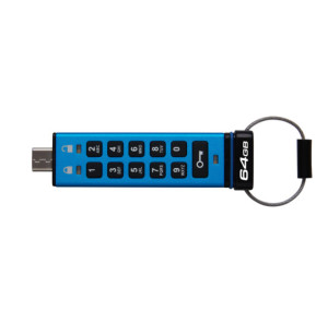 Kingston Technology IronKey Keypad 200C USB-C de 64 Go, FIPS 140-3 niveau 3 (en attente) AES-256 (IKKP200C/64GB)