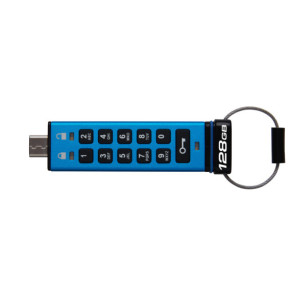 Kingston Technology IronKey Keypad 200C USB-C de 128 Go, FIPS 140-3 niveau 3 (en attente) AES-256 (IKKP200C/128GB)