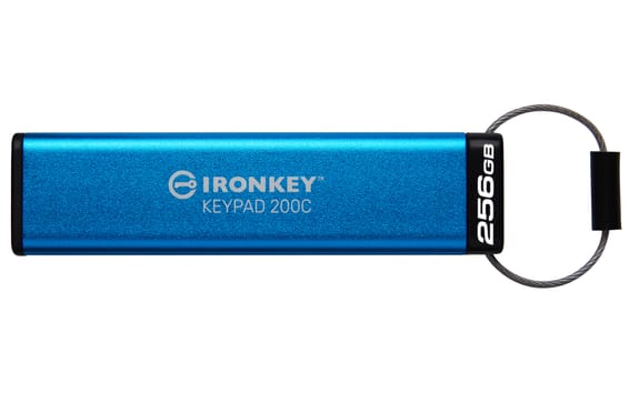 Kingston Technology IronKey Keypad 200C USB-C de 256 Go, FIPS 140-3 niveau 3 (en attente) AES-256 (IKKP200C/256GB)