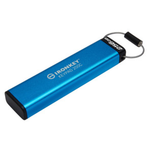 Kingston Technology IronKey Keypad 200C USB-C de 256 Go, FIPS 140-3 niveau 3 (en attente) AES-256 (IKKP200C/256GB)