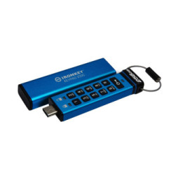 Kingston Technology IronKey Keypad 200C USB-C de 256 Go, FIPS 140-3 niveau 3 (en attente) AES-256 (IKKP200C/256GB)