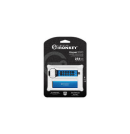 Kingston Technology IronKey Keypad 200C USB-C de 256 Go, FIPS 140-3 niveau 3 (en attente) AES-256 (IKKP200C/256GB)