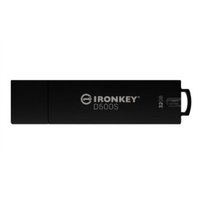 Kingston Technology IronKey 32 Go D500S FIPS 140-3 Lvl 3 (en attente) AES-256 (IKD500S/32GB)