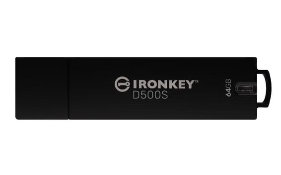 Kingston Technology IronKey 64 Go D500S FIPS 140-3 Lvl 3 (en attente) AES-256 (IKD500S/64GB)
