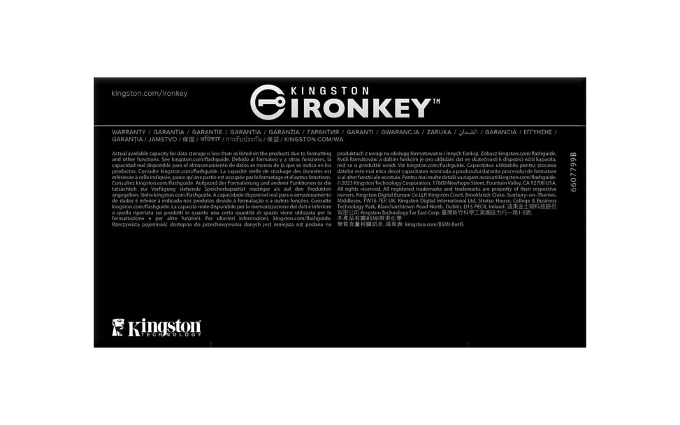 Kingston Technology IronKey 64 Go D500S FIPS 140-3 Lvl 3 (en attente) AES-256 (IKD500S/64GB) — image 7